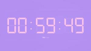2 Hours Digital Countdown Timer with Simple Beeps 💕💜