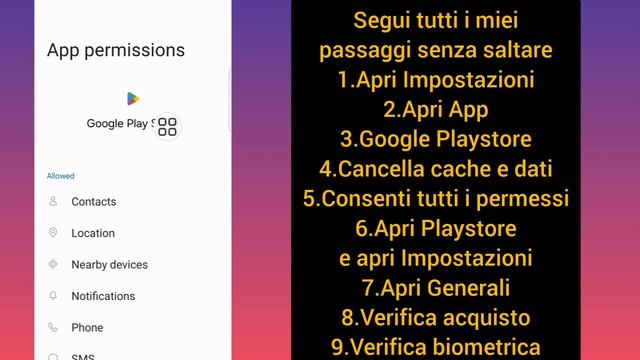 Risolvi il problema "Non hai impostato la verifica degli acquisti" nel Play Store 2024