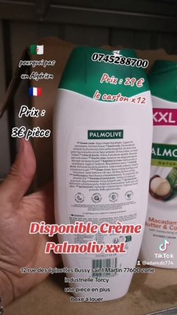 Crème gel douche Palmoliv 750ml