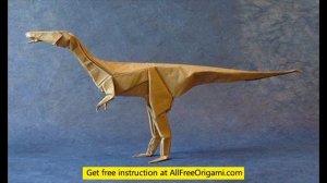 origami dinosaur velociraptor