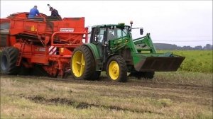 Grimme DR 1500 met John Deere 6330.