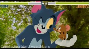Tom vs Jerry with healthbars (Park Chase)|Tom & Jerry (2021)