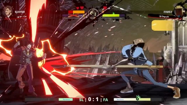 GGST ▰ Carrot (Slayer) vs DegruM (Faust). Gameplay