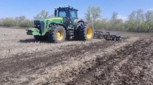 Посев гороха 2024. Приключения трактористов продолжаются. Деревенская жизнь.