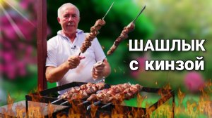 АРОМАТНЫЙ и СОЧНЫЙ ШАШЛЫК в ЗЕЛЕНОМ МАРИНАДЕ из КИНЗЫ на МАНГАЛЕ