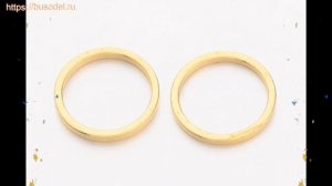 Кольцо (соединительное) паяное, латунь, 10х1мм, золото, 1 уп (10 шт) краткий обзор и описание