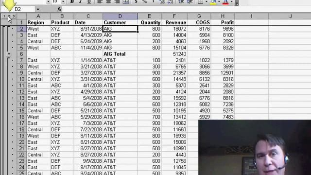 Excel - Sorting a Data Set by Customer Size: Excel Trick the Largest Customer at Top - Episode 755
