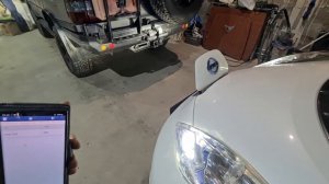 регулировка уровня фар Nissan Leaf