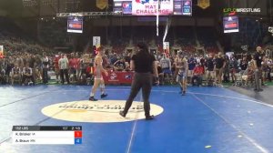 Junior FS 152 Round of 64 - Kevin (Trey) Brisker (IA) vs. Austin Braun (MN)