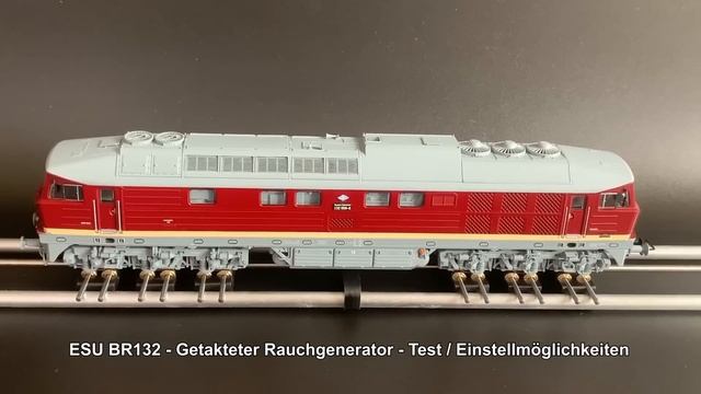 ESU BR 132 558-8 #31161 Engineering Edition, Getakteter Rauchgenerator, Elkos, Sound, DR, Ludmilla