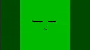 лицо гача на зелёном фоне✨