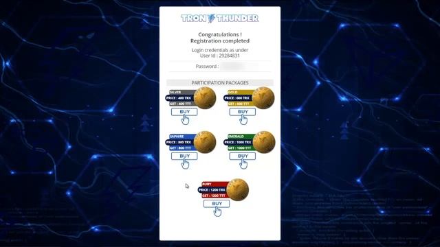 TRON THUNDER | РЕГИСТРАЦИЯ И ОПЛАТА ПАКЕТА смотреть онлайн