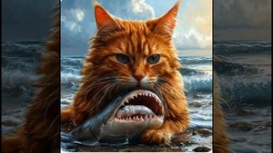 The story of a red cat 🦈🙀 #cat#shark #boat#story#rutube