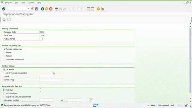 How to Run Depreciation Process in SAP, t-code : AFAB