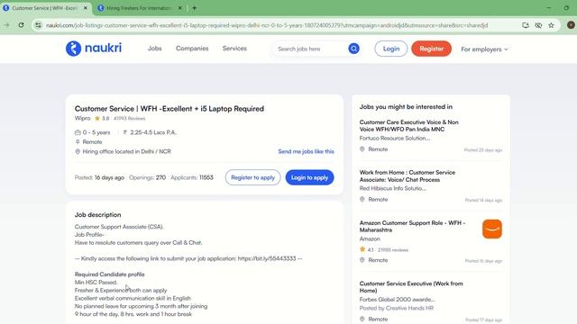 Wipro New Recruitment 2024| Wipro Recruitment 2024|WIPRO Work From Home Jobs | Jobs May 2024|wfh jo
