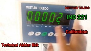 Short Calibration Banch scale Mettler Toledo Ind 221/Calibration ka tarika 2023