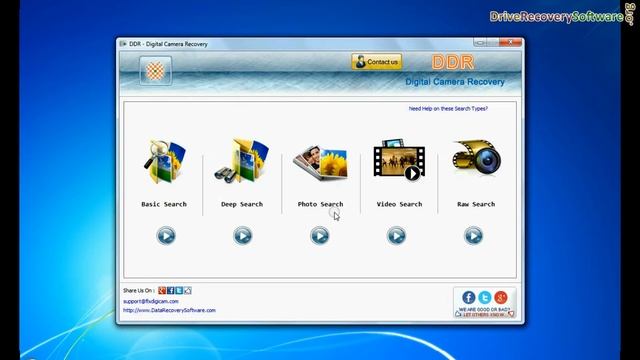 Recover lost photos from Olympus Digicam: DDR Digital Camera Recovery Software