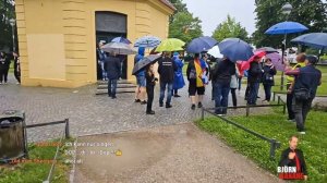 Björn Banane überträgt Demo in Demmin