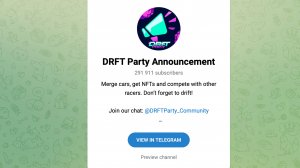 Drft Party - коды, комбо, обзор телеграм бота | Проверка канала