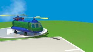 Мультфильмы. Аэропорт Большая сборка грузового вертолета