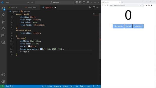 ПРОГРАММА СЧЕТЧИКА JavaScript  JavaScript COUNTER PROGRAM _07