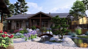 Жаворонки. Ландшафтный Дизайн Летомастер. Жаворонки. Водопад.