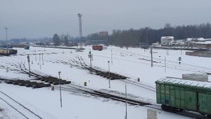 Работа сортировочной горки, Рига, ст.Шкиротава