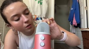 ASMR| Inaudibly Spit Painting on my Blue Yeti- High Volume!