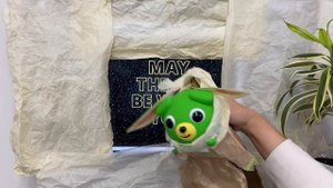 Neon Jabber Ball Dog Is Baby Yoda