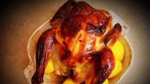Рецепт запеченной курицы в духовке в медовом соусе