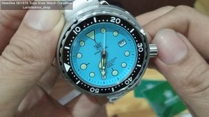 Steeldive SD1975 Tuna Diver Watch CoralBlue