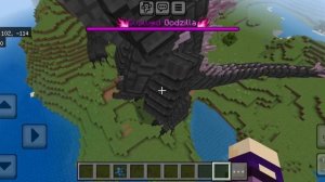 эволюция Годзиллы в Майнкрафт с модом монстрвселеная