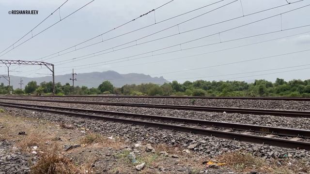 Badlapur bound 12 car AC EMU 7025-7026