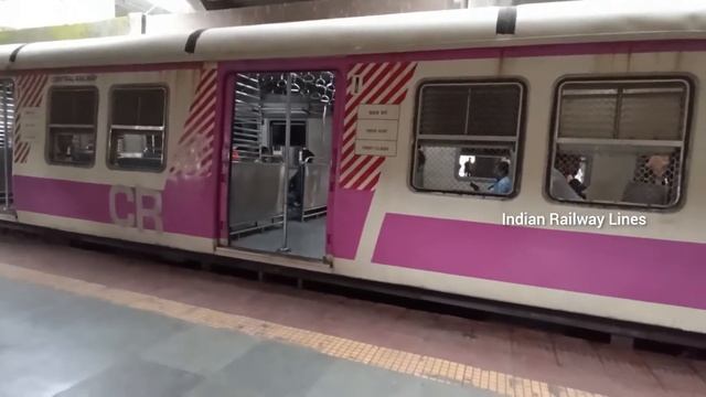 Mumbai EMU Train at Nerul Station Harbour Line @IndianRailwayLines