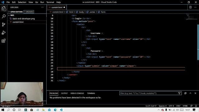 Pemrograman Web (Link, Tabel, Form, CSS)