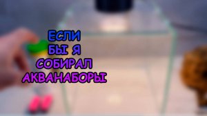 ЕСЛИ БЫ Я СОБИРАЛ АКВАРИУМНЫЕ НАБОРЫ