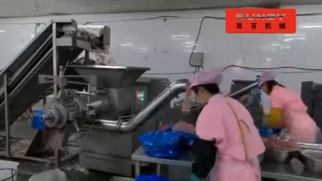 SUNBY Type 180 deboning machine/MDM machine/separator for meat processing with a big capacity смотреть онлайн