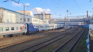 Отправление ЭП20-003 с поездом №91 Севастополь - Москва