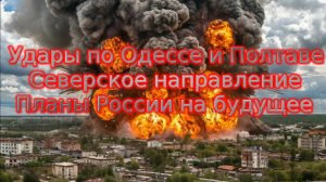 Новости СВО Сегодня- Удары по Одессе и Полтаве. Северское направление. Планы России на будущее