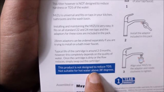 Water Science MIZU UTF 921 Universal Tap Filter Review смотреть онлайн