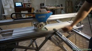 Открыли цех по резке керамогранита в  Челябинске. Станок WANDELI в деле.