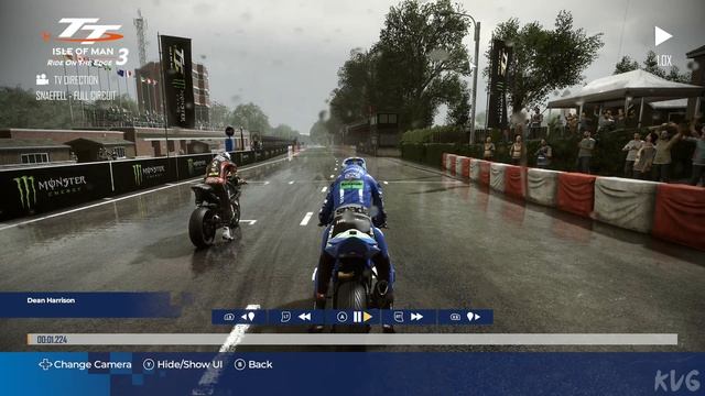 TT Isle Of Man: Ride on the Edge 3 - Rain Gameplay (PC UHD) [4K60FPS]