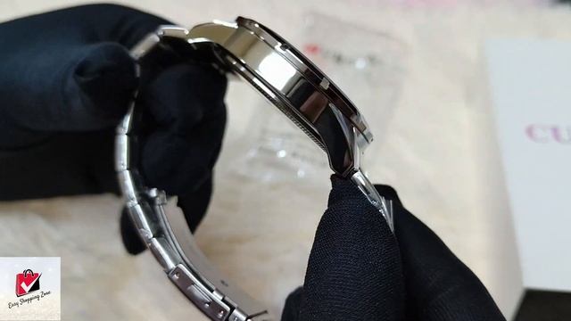 CURREN 8355 Black Dial Silver Chain Watch || Easy Shopping Zone || Bangla Watch Tutorial ||