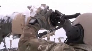 Powerful M1A2 Abrams tank and infantry fighting vehicle in Poland.