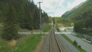 ★ Живописная экскурсия (на электричке) из Понтрезины в Скуоль-Тарасп, Швейцария! ★ 4K 60fps UHD ★