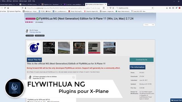 [X Plane 11] Débuter sous X Plane-11 Partie 3/3 Installer les Plugins смотреть онлайн
