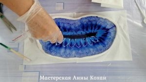 Овальное блюдо цветок смола Eliqua