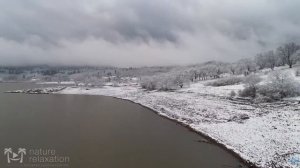 11 часов зимней страны чудес в формате 4K + успокаивающая музыка для подвешивания для расслабления