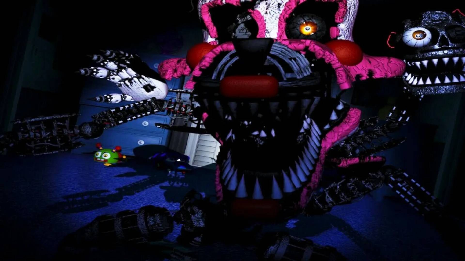 СКРИМЕРЫ всех АНИМАТРОНИКОВ из ФНАФ 4 ◀ 4K HD смотреть онлайн