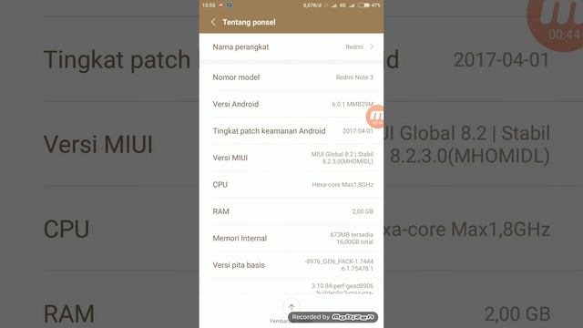 tutorial cara menampilkan touch pada HH Xiaomi Redmi Note 3 Pro